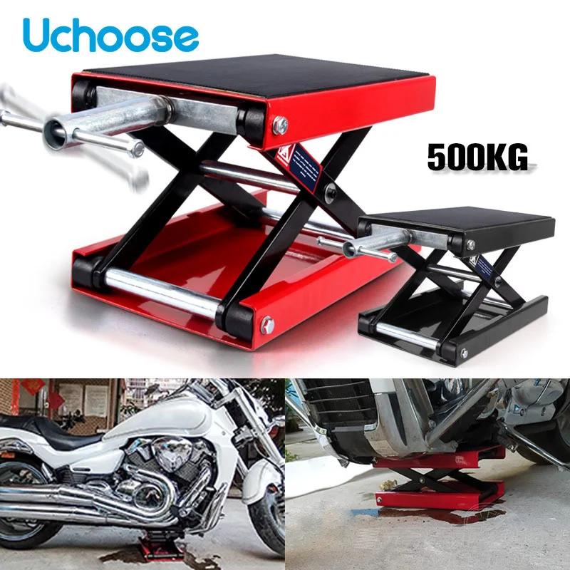 

500KG 1100LBS Motorcycle Jack Professional Repair Rack Center Scissor Lift For ATV Scooter Electric Vehicle Repair Tool