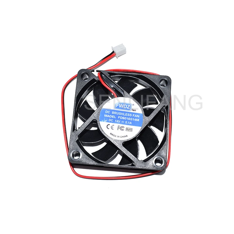 Новый вентилятор охлаждения сервера 6 см FD6015S14M DC 14 в 0.1A 60x60x15 мм 2-линейный