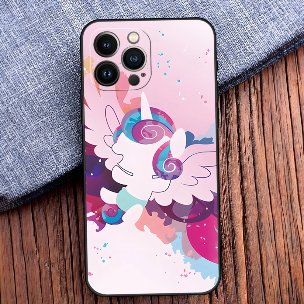 Милый чехол для телефона My L-Little P-Pony iphone 11 Pro 15 16 Max 12 Mini 13 14 X Xr Xs 6 6s 8 7 Plus Мягкий