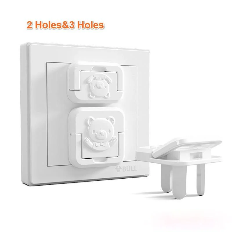 10pcs EU power socket power socket baby child safety protection protection anti-electric shock plug protector rotating cov A+