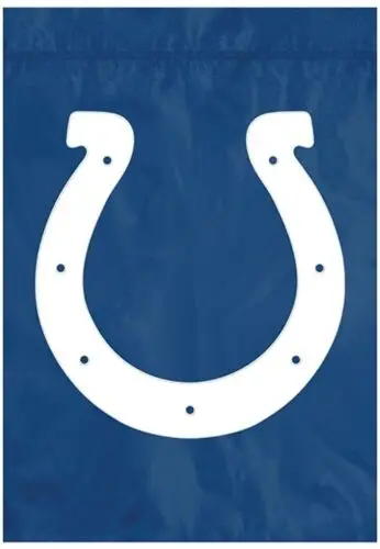 Баннер с садовым флагом Indianapolis Colts Premium вышитый 13x18 дюймов