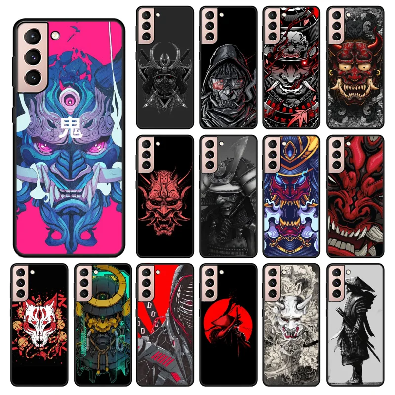 

Japanese Samurai Oni Mask Phone Case for Samsung Galaxy S23 S22 S20 Ultra S20 S22 Plus S21 S10E S20 FE Note 10Plus 20 Ultra