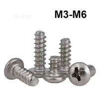 star and round threaded screws stainless steel phillips wood screw 304 m22 m2 6 m3 m3 5 m4 m5
