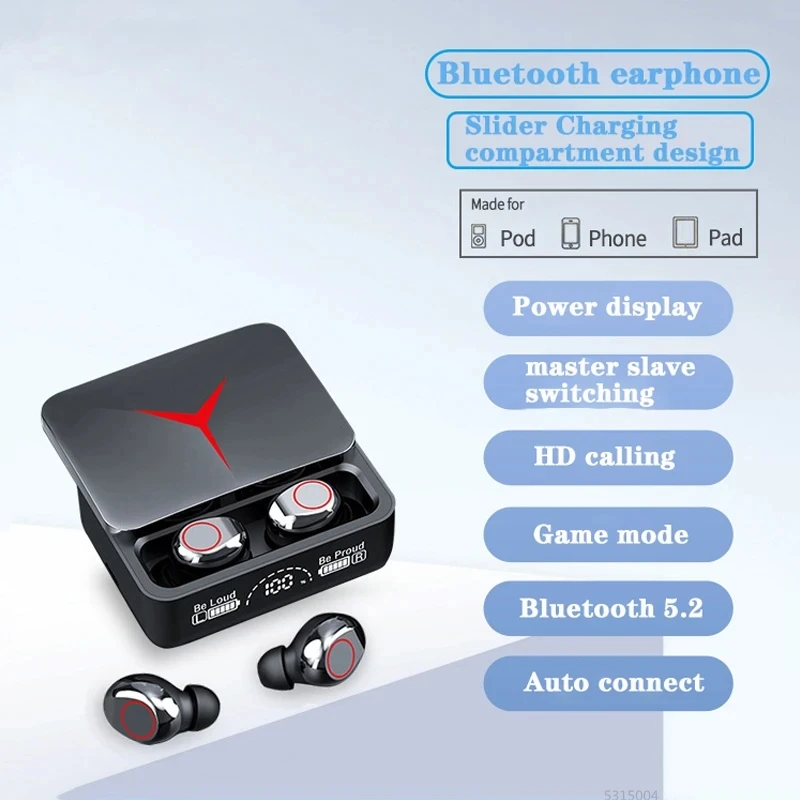 2023 NEW TWS Wireless Bluetooth Headphones 9D HiFi Noise Reduction Headset Waterproof Sports Music Earphones for iphone
