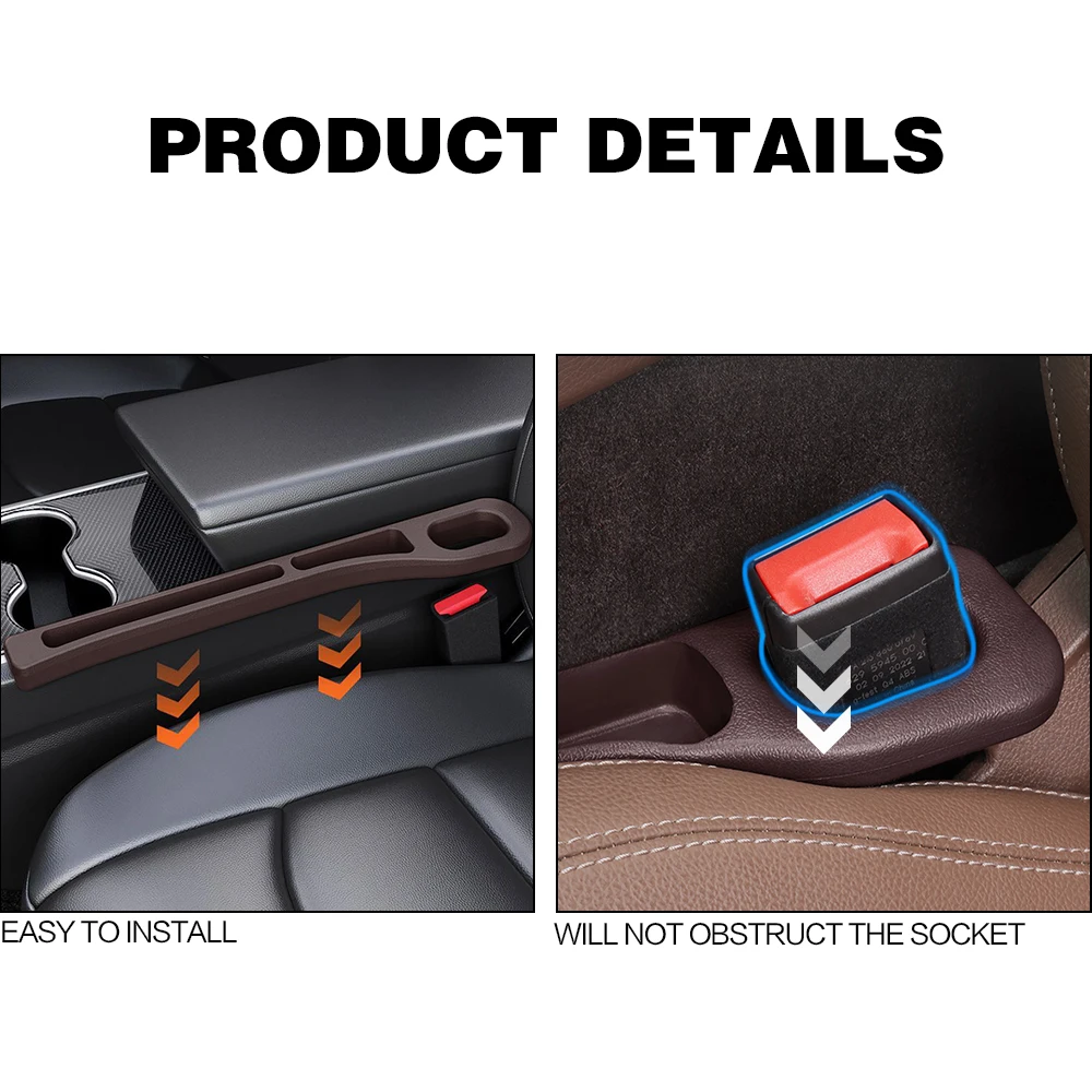 Фото 2 шт. для Mitsubishi Airtrek Pajero Outlander ASX автомобильное сиденье, зазор между сиденьями, щелевая коробка, сумка, аксессуары для украшения интерьера №2