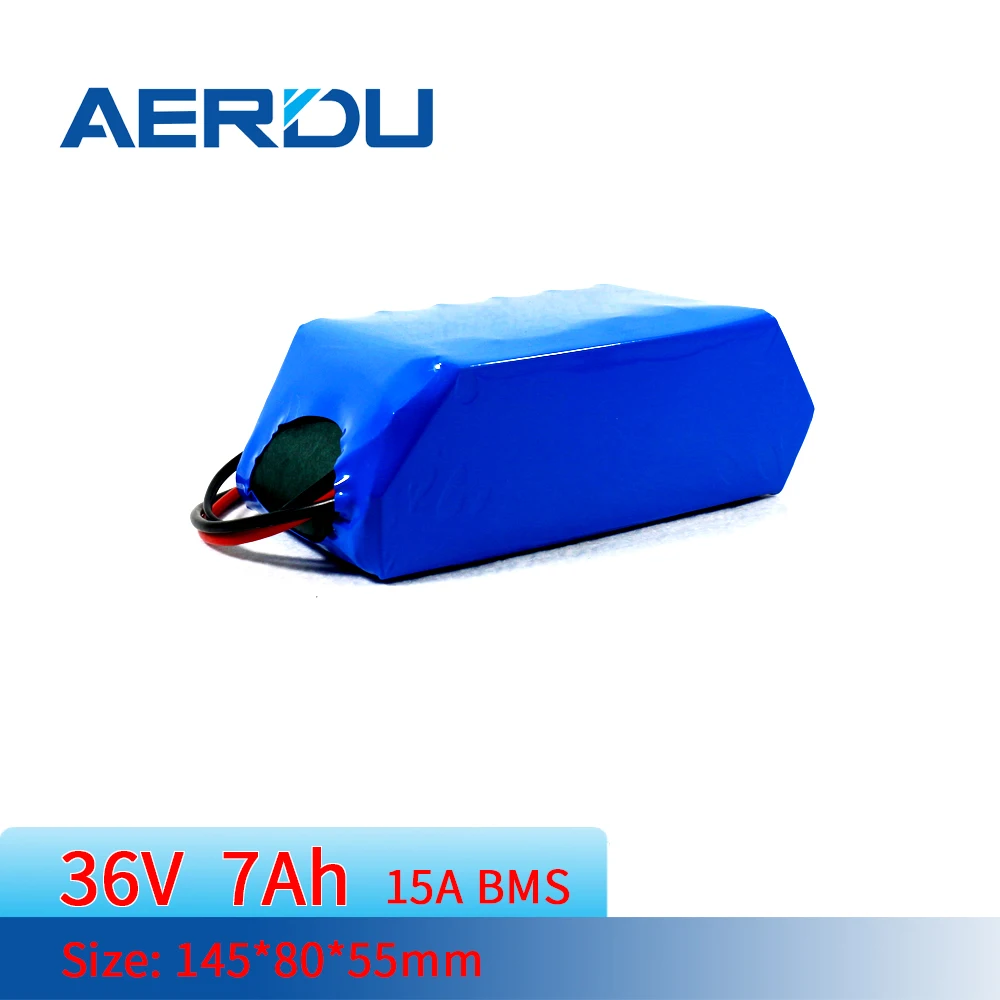 

Перезаряжаемый литий-ионный аккумулятор AERDU 36 В 10S2P 37 в 7 Ач 18650 с BMS для электрического велосипеда 250 Вт Бесплатная доставка Солнечные Автомоб...