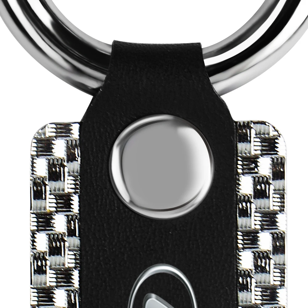 Металлическое кожаное кольцо-брелок для автомобиля аксессуары Hyundai Tucson 2021 Accent i10