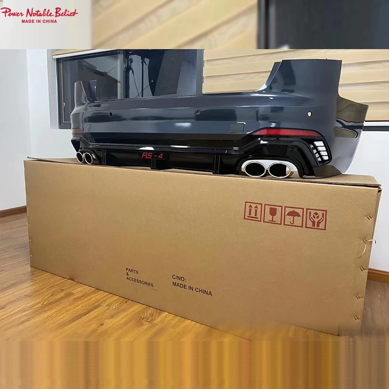 Автомобильные боди для Audi A4 S4 B9 ABT задний бампер с диффузором 2017 2018 2019