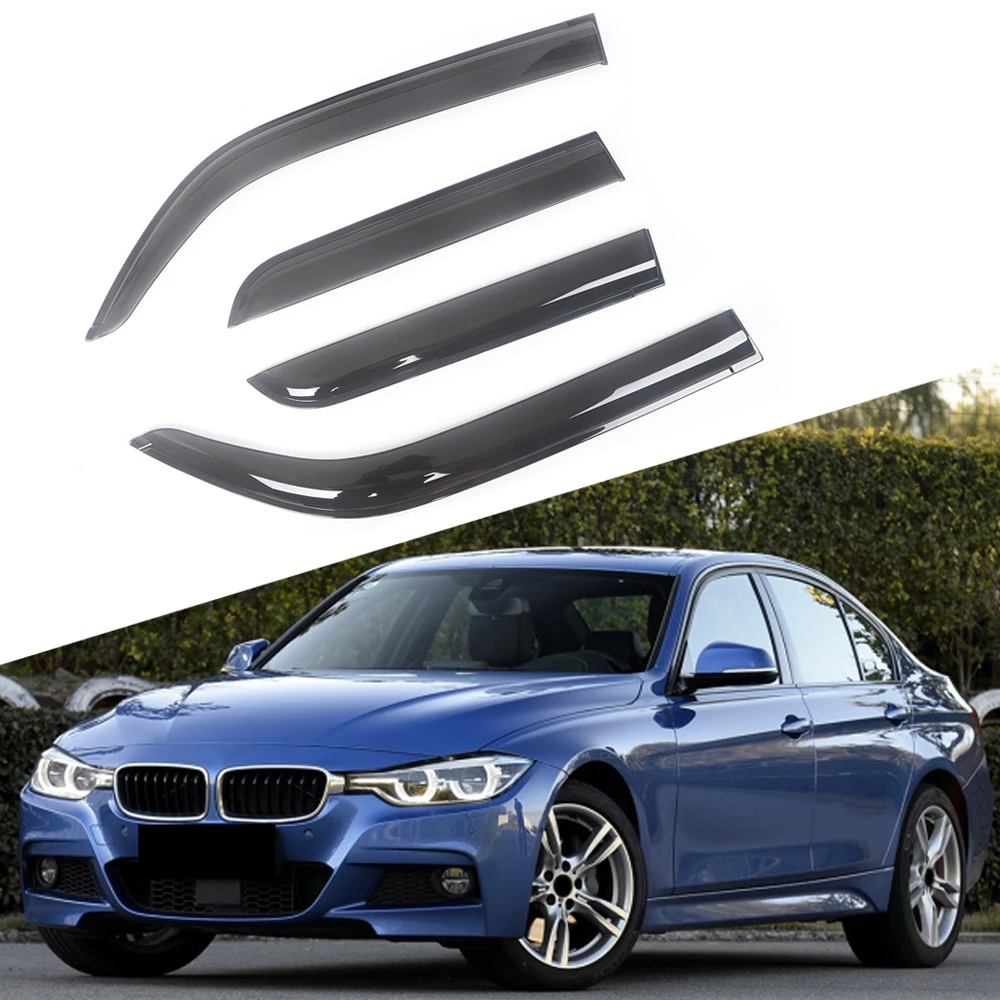 

Козырек для боковых окон автомобиля, черный затемненный козырек для BMW 3 серии F30 2012-2018 седан