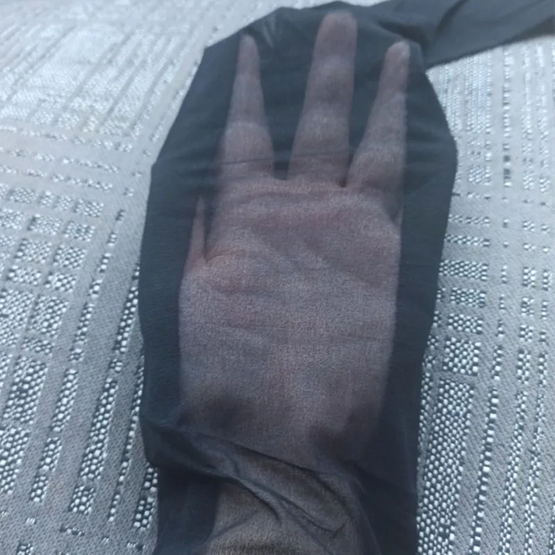 Summer Thin Zhang Huimei Same Style Black Silk Stockings Shadow Slimming Patchwork Bottoming Pantyhose Arbitrary Cut Leggings