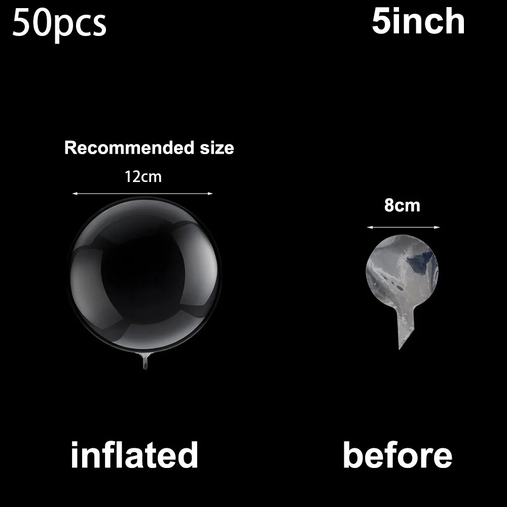 

Прозрачные воздушные шары BoBo 5 дюймов 50 шт