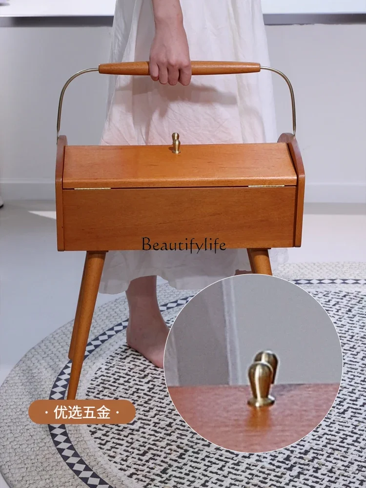 Шкаф для хранения из тика в стиле ретро шкатулка массива дерева ювелирных