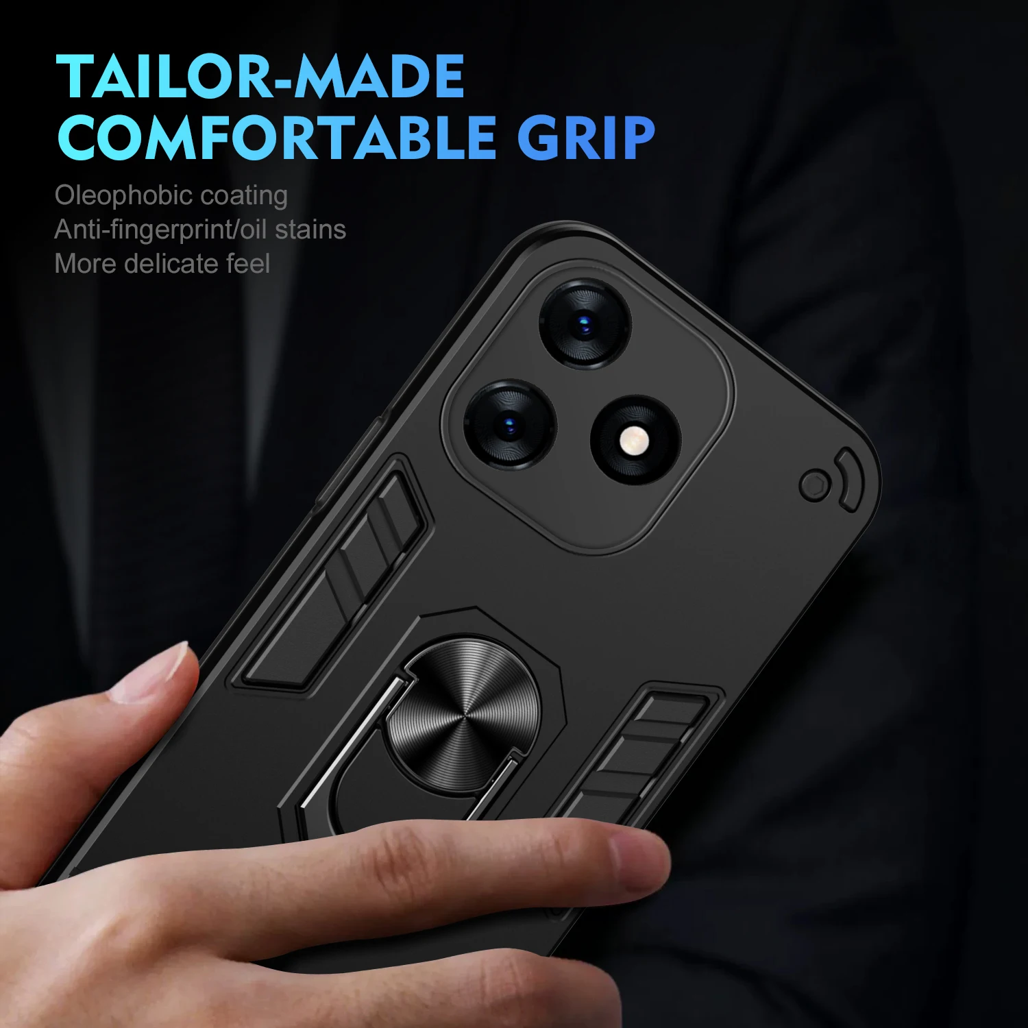 Чехол для Tecno Spark 10C Spark10C бронированный противоударный жесткий чехол телефона