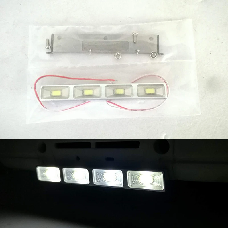 

CNC LED Front Bottom Spotlight Lighting for 1/14 Tamiya RC Truck Trailer Tipper Scania 770S MAN Benz Actros 3363 Volvo Car Diy