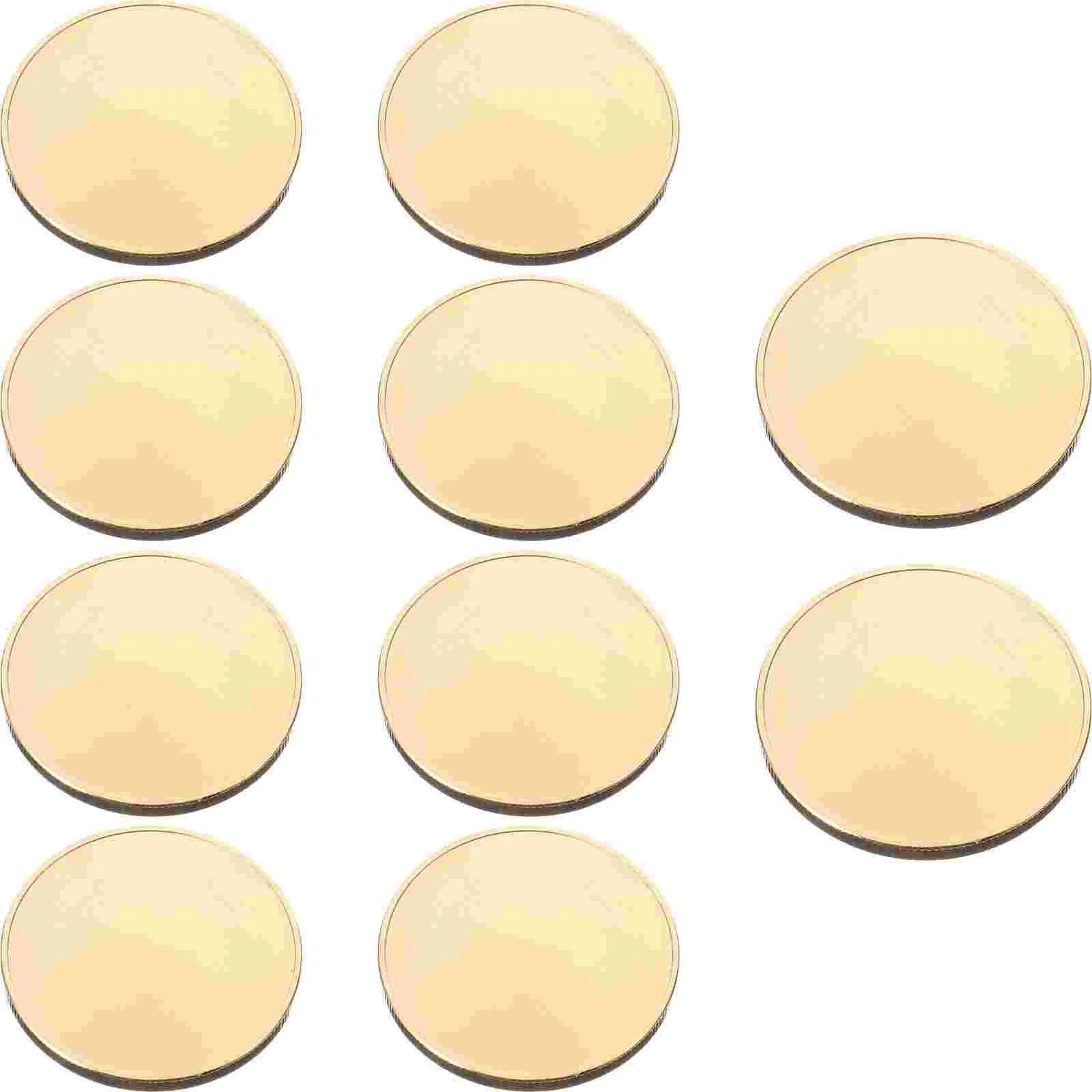 

10 Pcs Blank Brass Challenge Coin 10pc Engravable Metal Coins Tags Blanks Labels Round Engraving Jewelry Medal