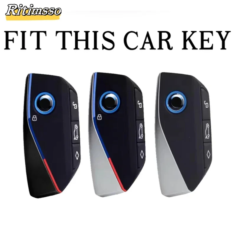 Для BMW I7 X7 G07 LCI IX I20 X1 U11 7 Series G70 G09 XM U06 G81 M3 2023 ТПУ автомобильный брелок без ключа