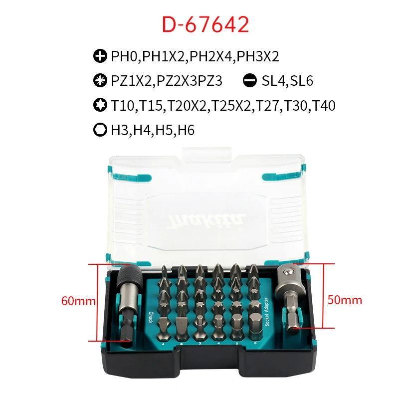 

Набор магнитных сверл Makita