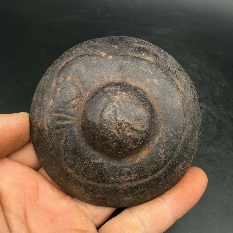 

Статуя НЛО из старого китайского метеорита, резная вручную, Красная Гора, культура, c821