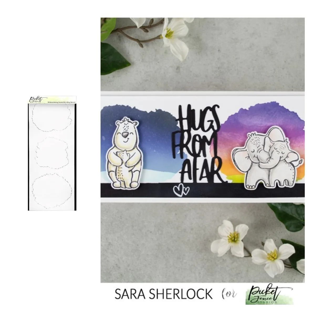 

Water Coloring Scene Blending Stencil Scrapbook Diary Decoration Embossing Template Diy Greeting Card Handmade