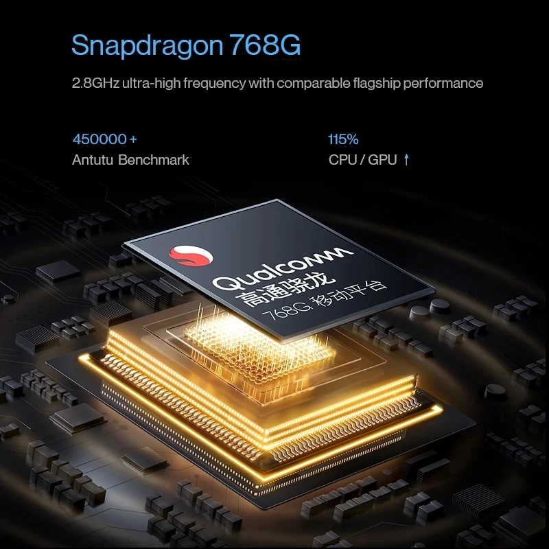 Смартфон VIVO iQOO Z3 экран 120 Гц Snapdragon 768G тройная камера 64 мп аккумулятор 4400 мАч