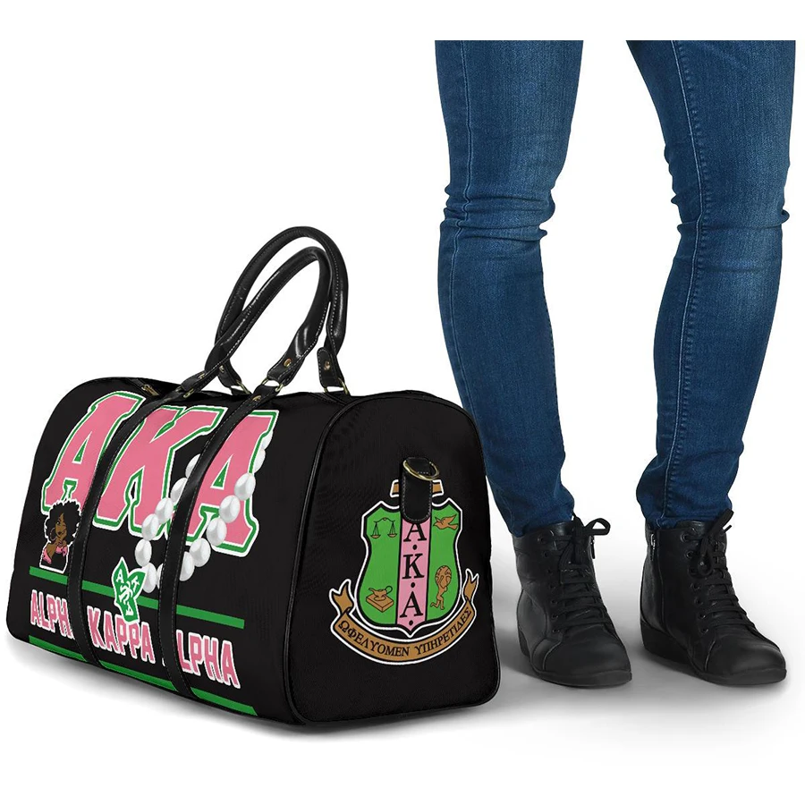 

Alpha Kappa Alpha Fashion printing large-use travel sports gym bag