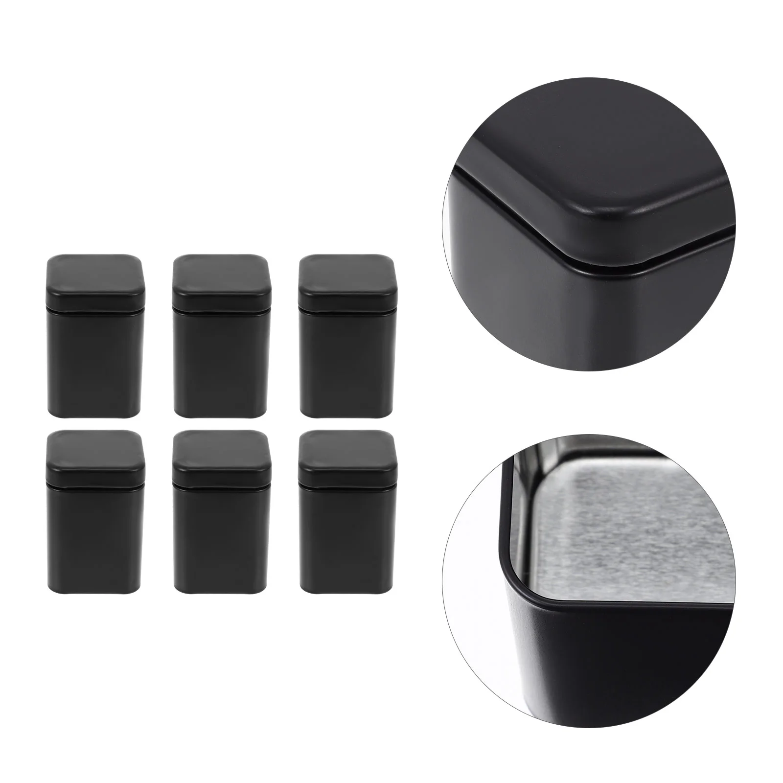 

6pcs Tinplate Tea Cans Tea Storage Tin Tea Tin Coffee Jar Tinplate Tea Can Metal Tea Tins