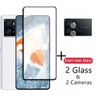 Закаленное стекло 4 в 1 2.5D для Vivo iQOO 9, Защитная пленка для экрана iQOO 9, 8, 7, 5, Neo5 SE, Vivo Y20, Y20s, Y31, Y12, мягкая пленка для объектива