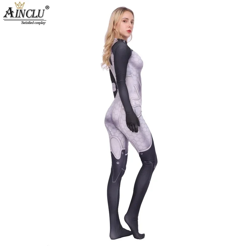 Миранда Лавсон игра Mass Effect косплей костюм женский спандекс боди комбинезон на