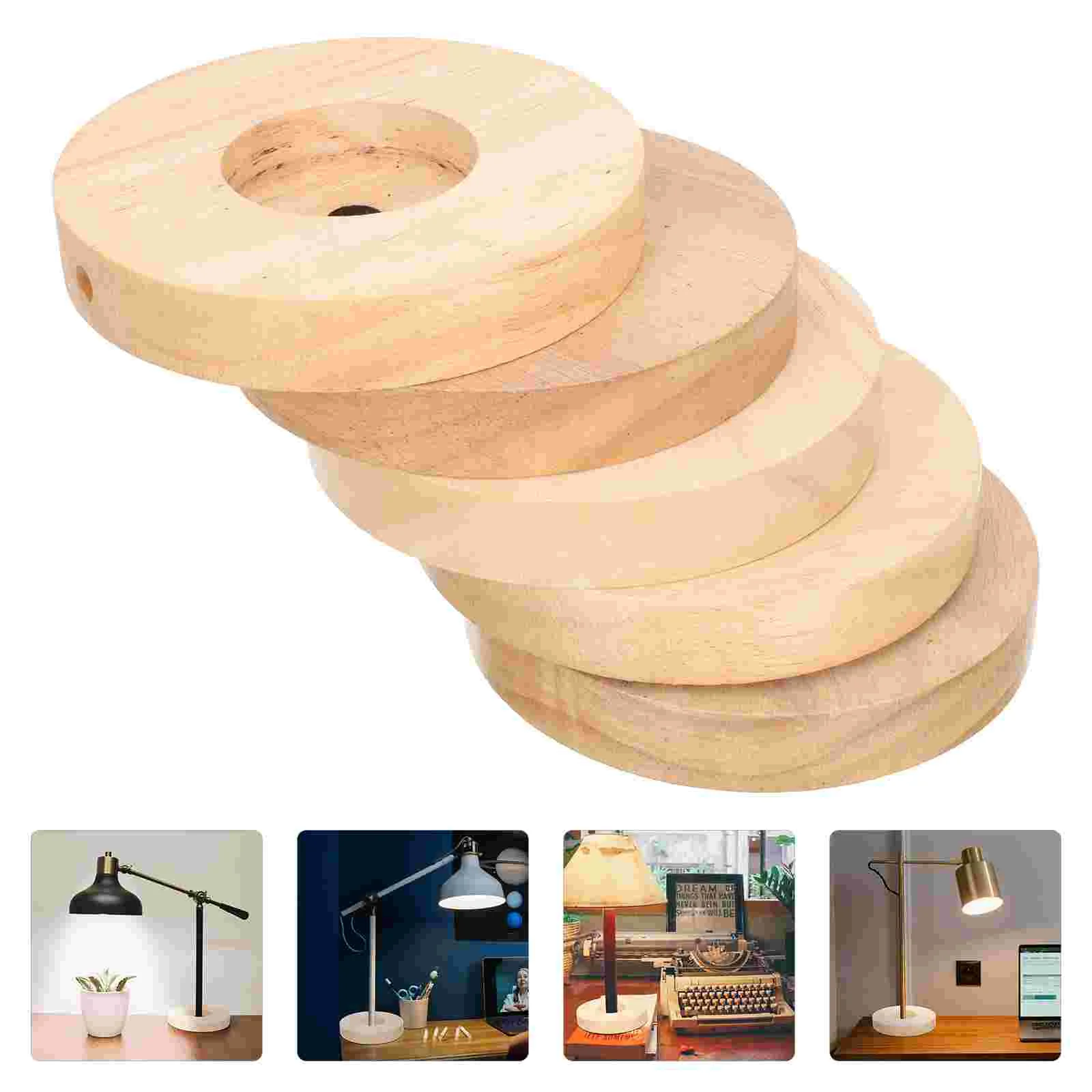 

Lamp Base Table Wooden Standnight Lamps Bases Bedroomswood Bedside Holder Round Stick Diy Light E27 Nightstand Display Circular