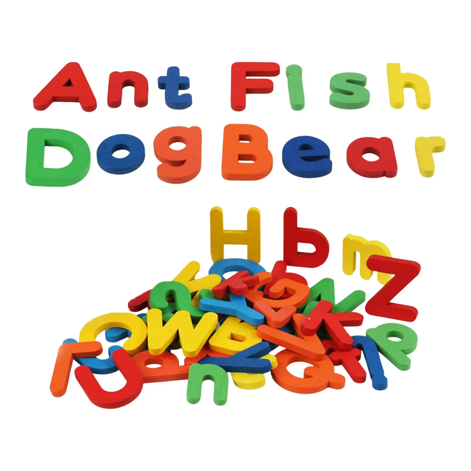 

52 Pieces Alphabet Multicolor Uppercase and Lowercase Letters Matching Game