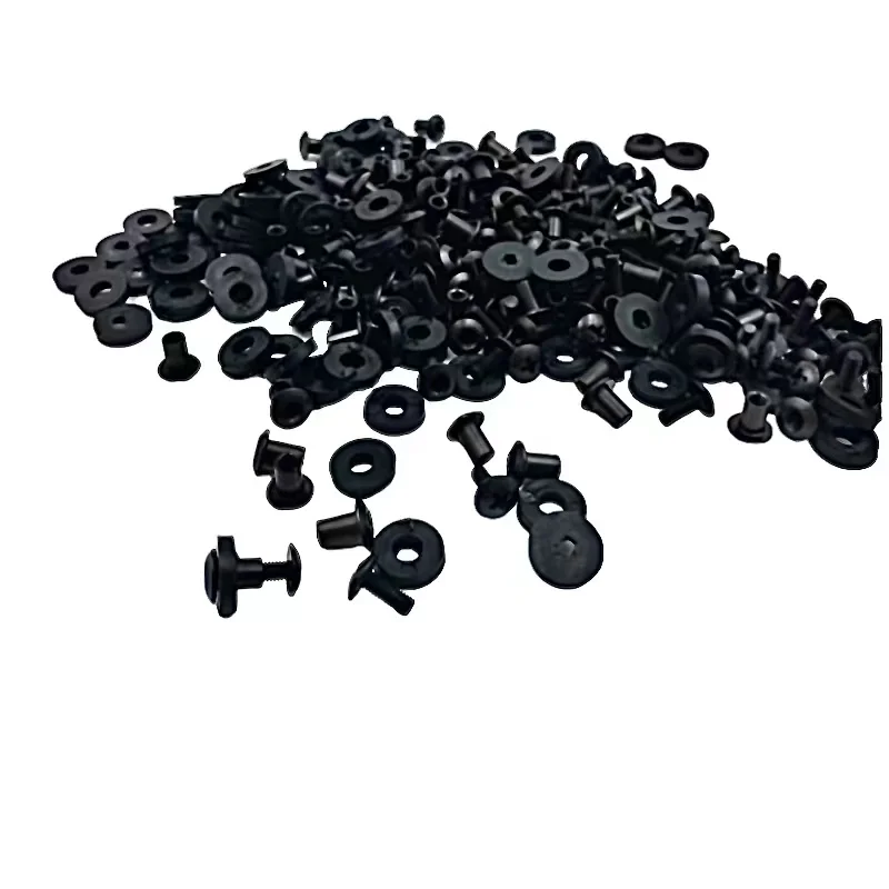 100 комплектов черных резиновых шайб с поперечной головкой Шиба-винт оригинальные