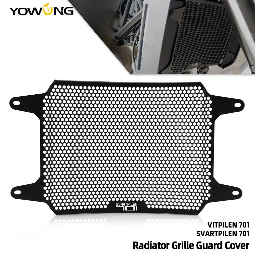 For Husqvarna Vitpilen 701 2018-2020 Motorcycle Radiator Grille Guard Cover Fuel Tank Protection Net Svartpilen 701 2019 2020