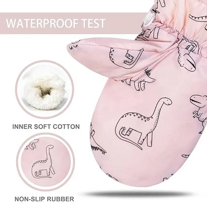 Детские варежки зимние водонепроницаемые Водонепроницаемые перчатки для