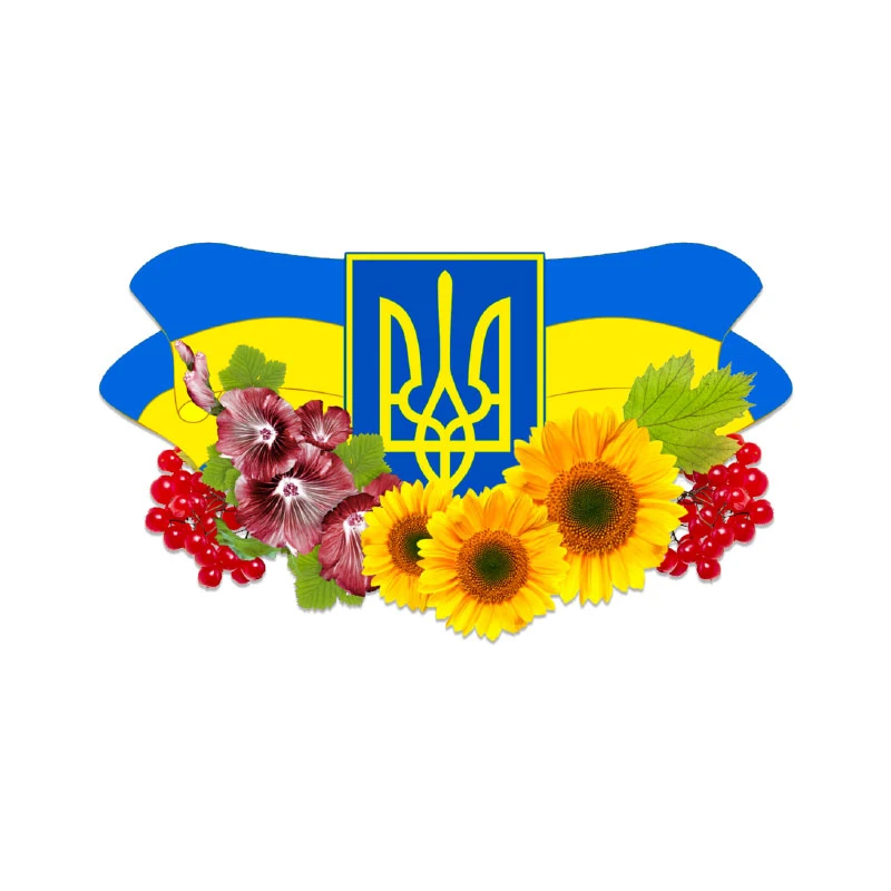 

Ukraine National Ism Logo Fashion Clothes Printing Patches on Clothes Iron-on Transfers for Clothing Stickers Flag Patch