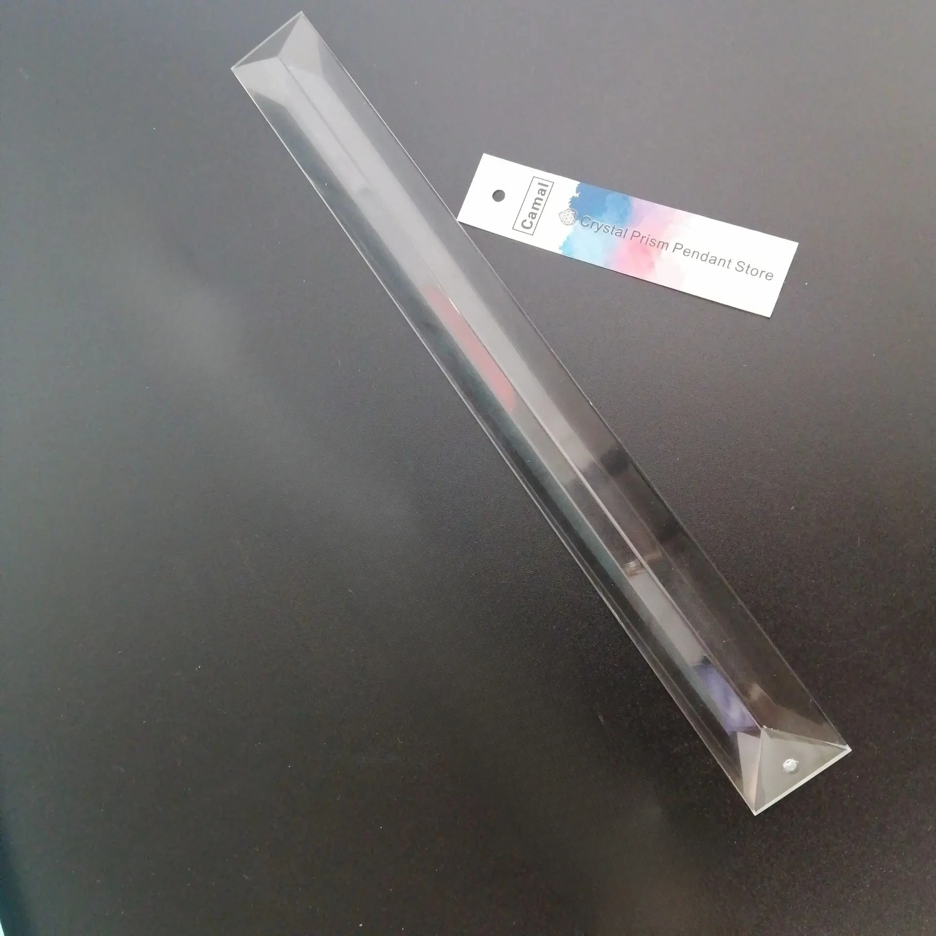 Camal 1 шт. 22*200 мм прозрачный K9 прямоугольник длинная хрустальная призма подвесная люстра лампа детали освещения Suncatcher домашний декор