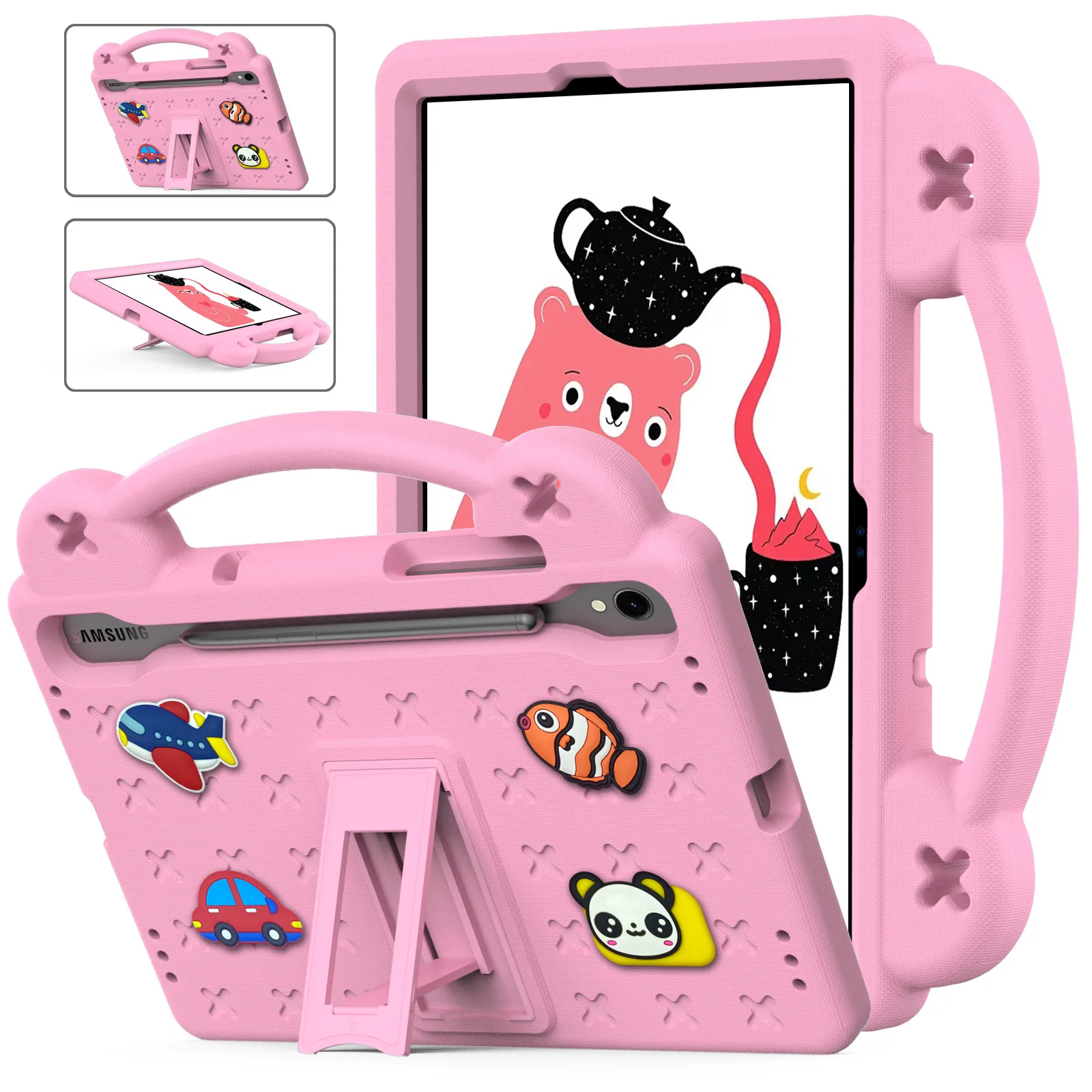 

Eva Kids Tablet Case For Samsung Galaxy Tab S9 S8 S7 11 Inch 2023 X710 X716b X718u X700 X706 T870 T875 Shockproof Stand Cover