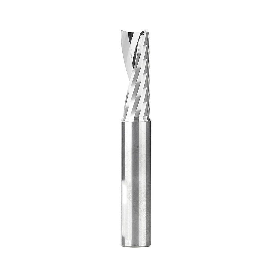 

Uncoated Single Flute End Mill 1 Flute Milling Cutter for Aluminum CAD CAM spiral end mill for woodworking