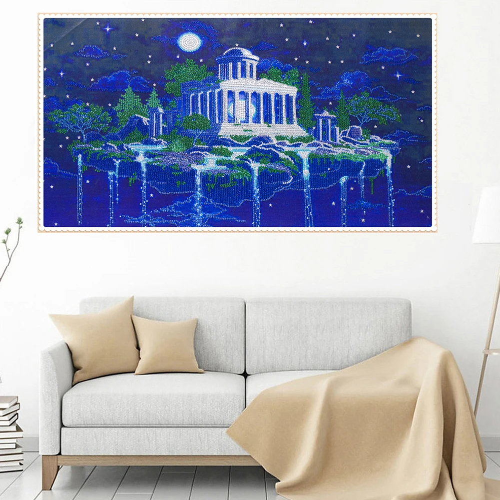 

5D DIY Diamond Painting Moon Shrine Partial Special Drill Rhinestone Kit Festival Home Bedroom Decoration Gifts for friends