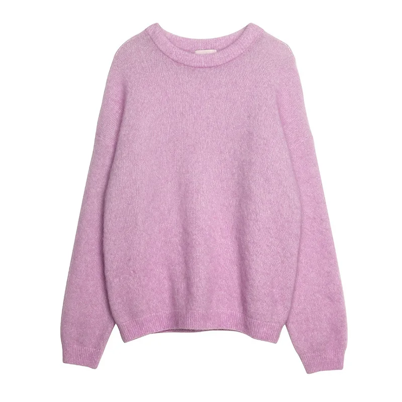 

2022 NEW FASHION WOMENCasual long-sleeved round neck spring and autumn solid color all-match top