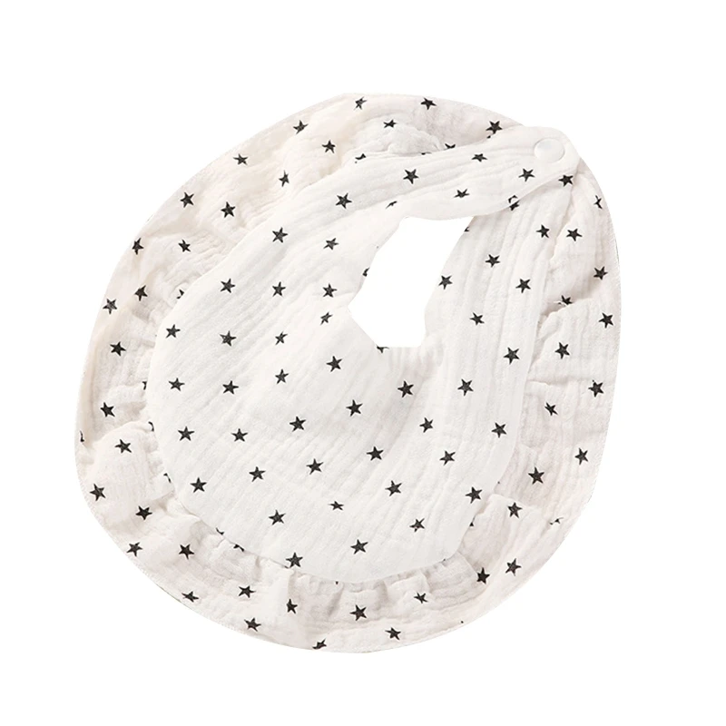

Baby Bandana Bib Newborn Stuff Cute Print Ruffles Saliva Towel Baby Burp Cloths
