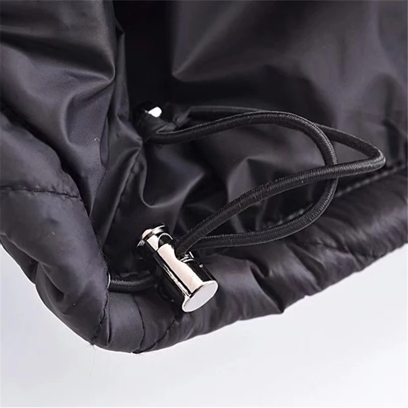 KEYANKETIAN women's diamond quilted black cotton-padded jacket New fall/winter loose-collar bomber jacket Cotton neutral jacket
