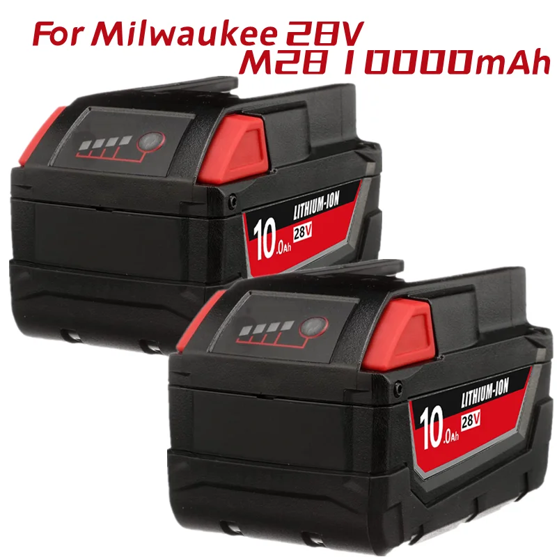 

2 упаковки, литий-ионный аккумулятор 28 в, 2830 Ач, совместим с Milwaukee M28, Аккумуляторный Инструмент 48-11-