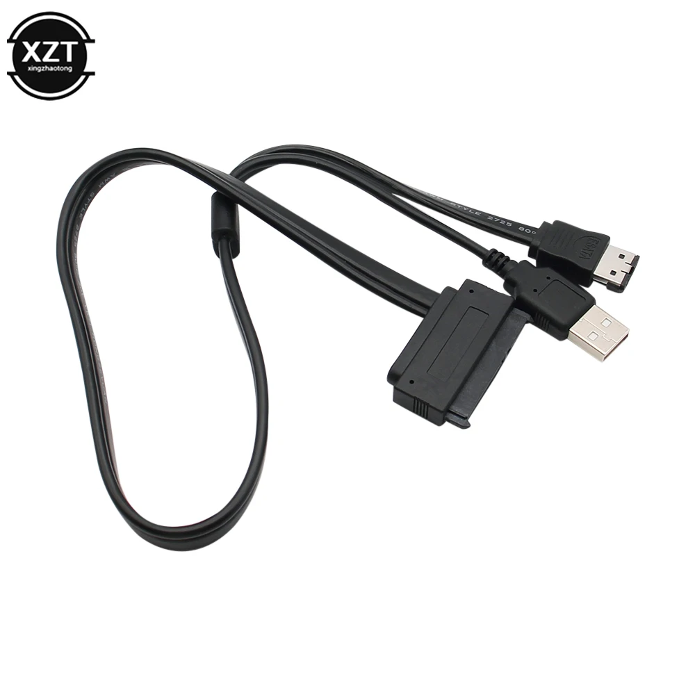 Высококачественный жесткий диск 0 5 м 12 В SATA 22PIN для ESATA Data USB 2 в 1 Кабель-адаптер с
