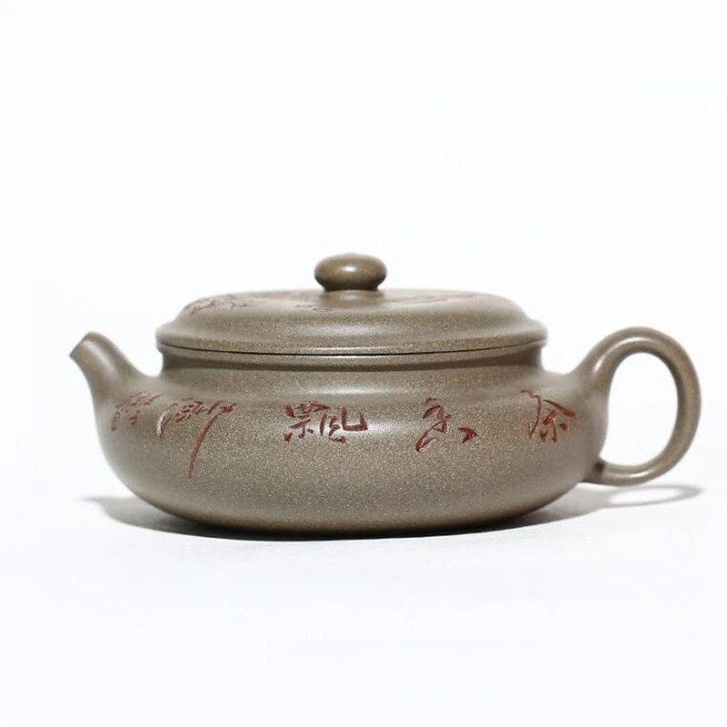 

160 мл Yixing фиолетовые глиняные чайники знаменитый ручной работы Чайник из необработанной руды серый чайник китайские высококачественные чайные наборы Zisha