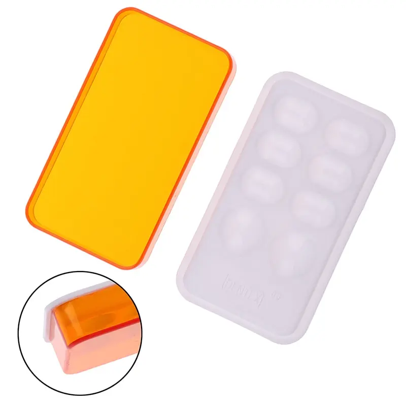 

1Pcs Mixing Watering Moisturizing Plate Dental Palette With Cover 8 Slot Palette Dental Lab Equipment Resin