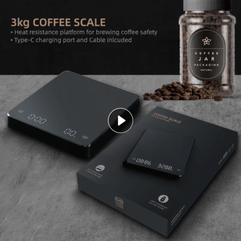 

Kitchen Scale Coffee Scale With Timer Multifunction Kitchen Scale LCD Digital Food Scale For Baking & Cooking Weighing Tools