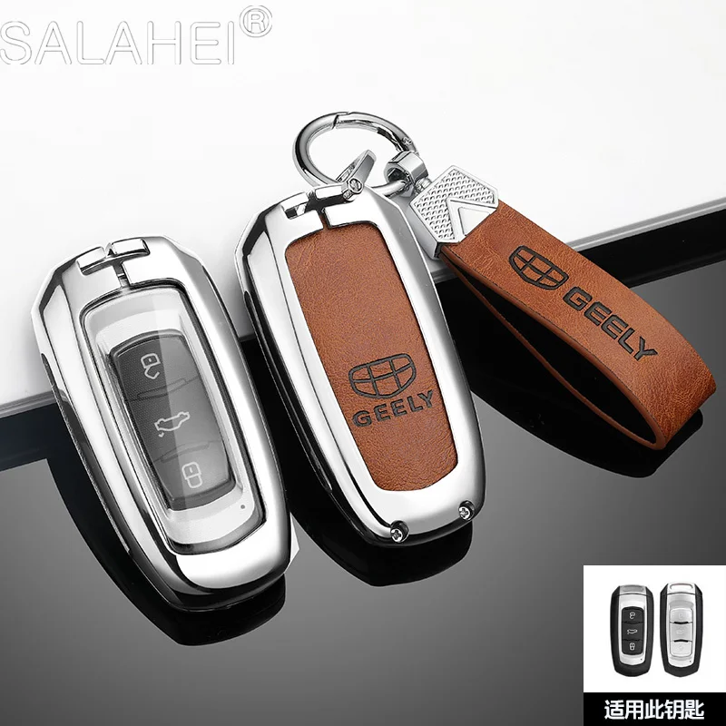 

Car Remote Key Case Cover Shell Fob For Geely Atlas Boyue NL3 EX7 Emgrand X7 EmgrarandX7 SUV GT GC9 borui Keychain Accessories