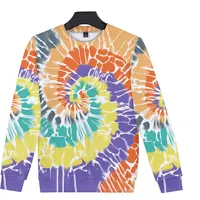 Lianshuo 2022 New Spring and Autumn Sweater Street Women's Casual 3D tie-dye Printing XXS-XXXL Round Neck Sweater Y2k Sweatshirt