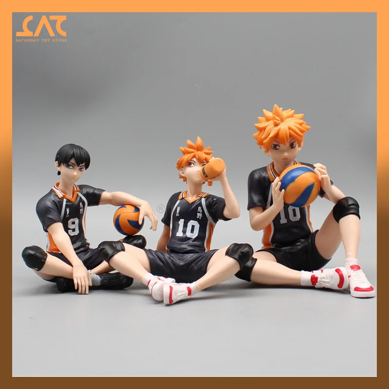 

10cm Haikyuu Anime Figure Hinata Shoyo Kageyama Statue Gk Statue Figurine Model Doll Ornament Collection Room Decora Desk Toys
