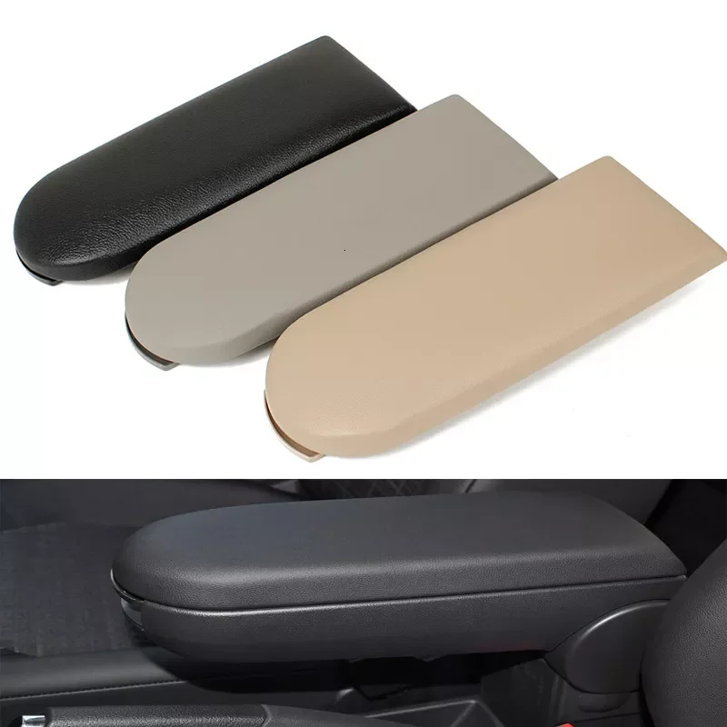 

Black Grey Beige Leather Car Center Console Armrest Cover Lid For Volkswagen Bora Golf MK4 Beetle Octavia B5